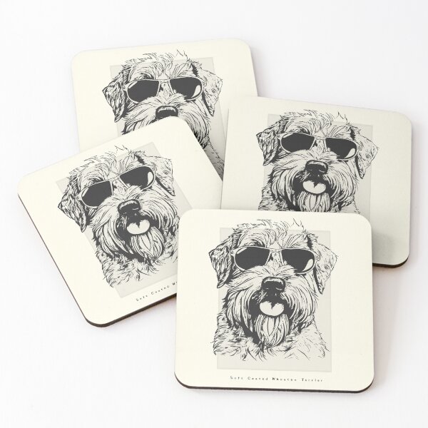 Item preview, Soft Coated Wheaten Terrier Digital Sketch Drawing Illustration designed and sold by rafaeltto.