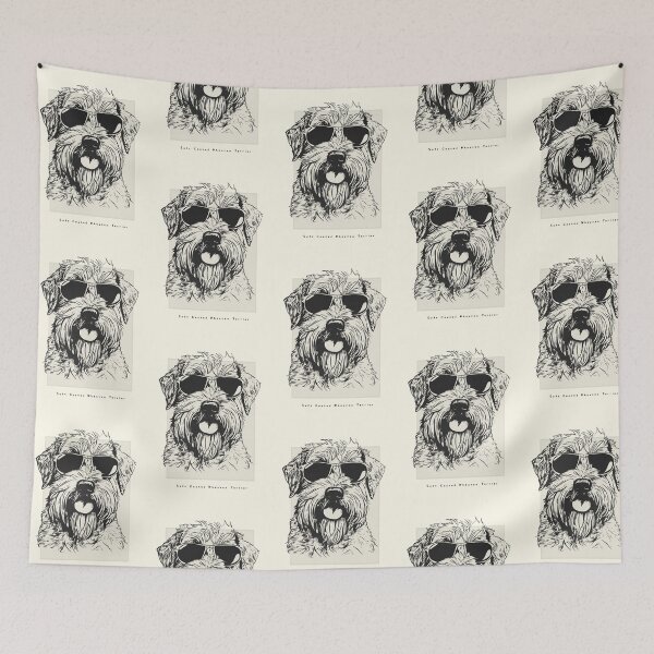 Artikelvorschau, Soft Coated Wheaten Terrier Digital Sketch Drawing Illustration entworfen und verkauft von rafaeltto.