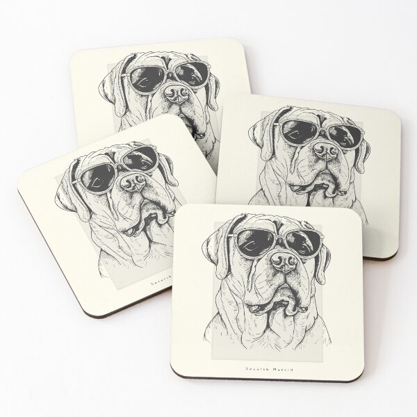 Item preview, Spanish Mastiff Digital Sketch Drawing Illustration designed and sold by rafaeltto.