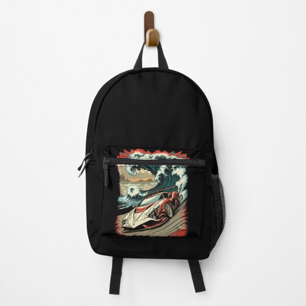 Item preview, Sport Speed car surfing a giant wave. Car lovers. designed and sold by paulo silveira.