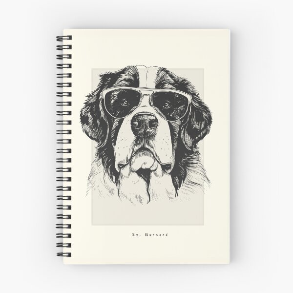 Item preview, St. Bernard Digital Sketch Drawing Illustration designed and sold by rafaeltto.