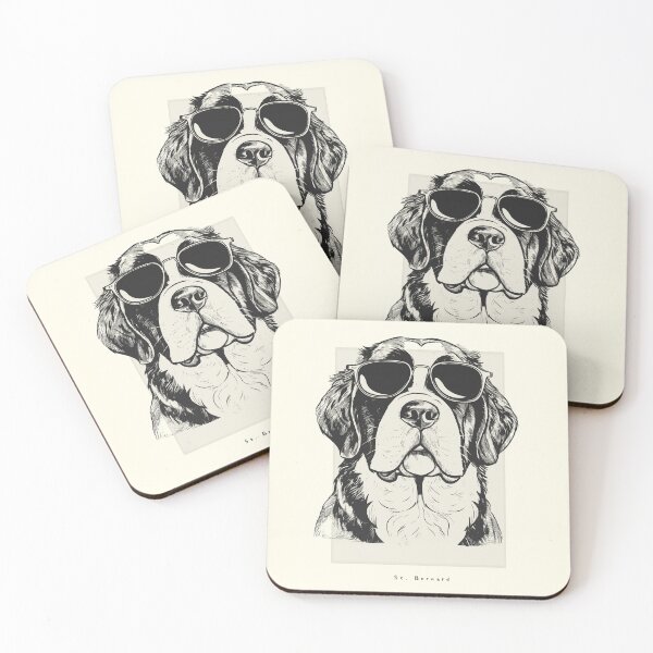 Item preview, St. Bernard Digital Sketch Drawing Illustration designed and sold by rafaeltto.