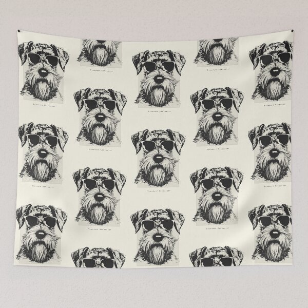 Item preview, Standard Schnauzer Digital Sketch Drawing Illustration designed and sold by rafaeltto.
