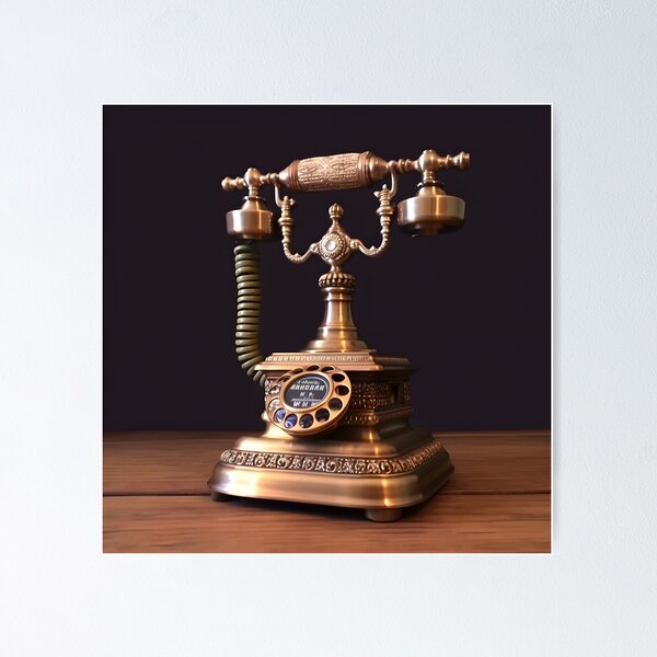Item preview, Brass Vintage Nostalgia Antique Rotary Dial Telephone  designed and sold by Justteesme.