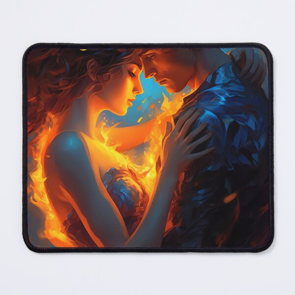 Item preview, ON FIRE and IN LOVE - Designer Art designed and sold by WunderSticker.