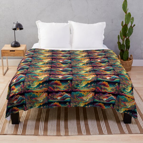 Item preview, Colorful boho nature scene art designed and sold by Earth Nature Creations.
