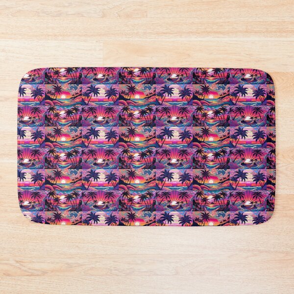 Item preview, A vibrant island pattern reminiscent of 1960 - Boho tropical hippie designed and sold by Earth Nature Creations.