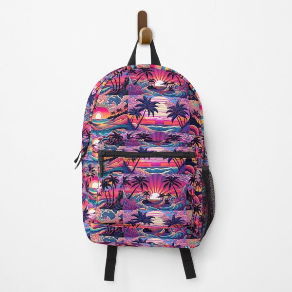 Item preview, A vibrant island pattern reminiscent of 1960 - Boho tropical hippie designed and sold by Earth Nature Creations.