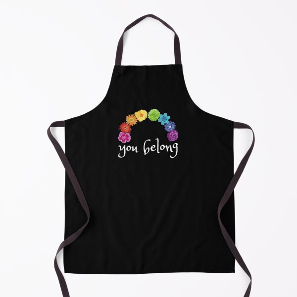 Item preview, Boho Pastel Rainbow Flowers You Belong LGBTQIA+. LGBTQ Pride designed and sold by Subtle Pride Shop.