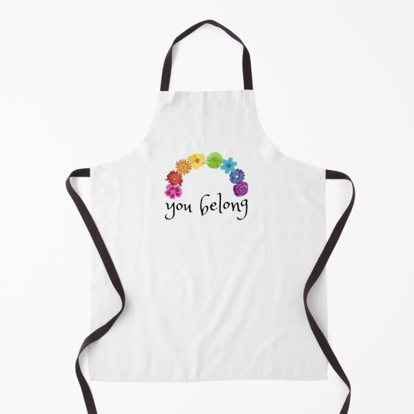 Item preview, Boho Pastel Rainbow Flowers You Belong LGBTQIA+. LGBTQ Pride designed and sold by Subtle Pride Shop.