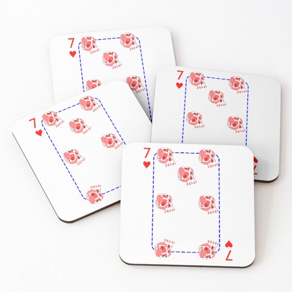 Item preview, 7 of hearts designed and sold by m-yoga-store.