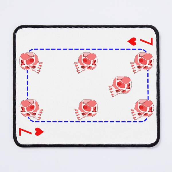 Item preview, 7 of hearts designed and sold by m-yoga-store.