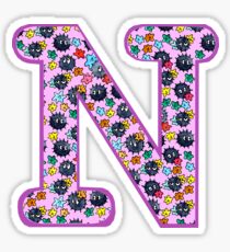Soot Sprites Letter N Sticker