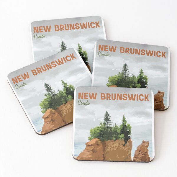 Item preview, New Brunswick Canada Vintage Travel Graphic designed and sold by Brooklyn L.
