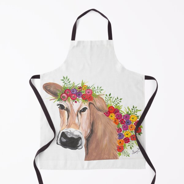 Item preview, Hildee, abstract cow with flowers designed and sold by GeinaB.