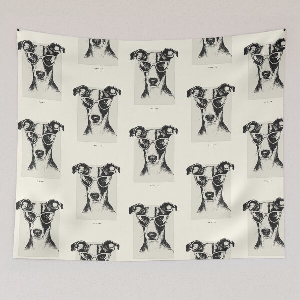 Item preview, Whippet Digital Sketch Drawing Illustration designed and sold by rafaeltto.