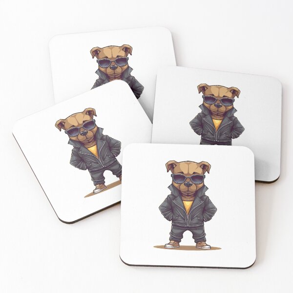 Item preview, Handsome Dog Wearing Black Jacket designed and sold by MrBadDream.