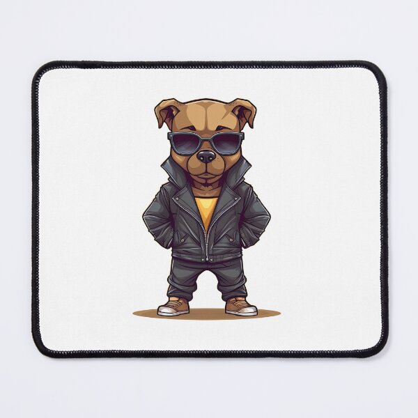 Item preview, Handsome Dog Wearing Black Jacket designed and sold by MrBadDream.