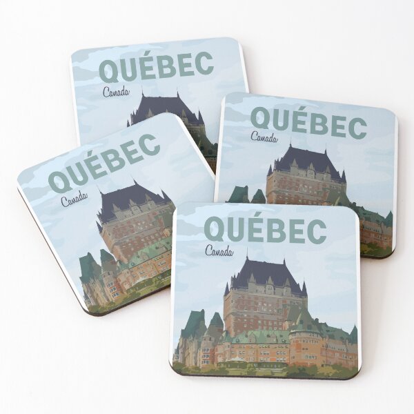 Item preview, Québec Canada Vintage Travel Graphic designed and sold by Brooklyn L.