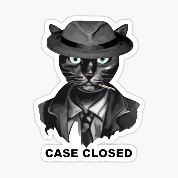 CAT DETECTIVE: CASE CLOSED Sticker