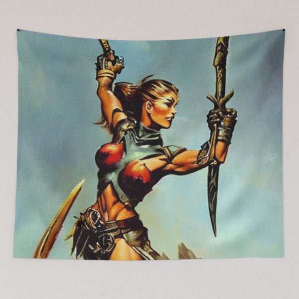 Item preview, Warrior Woman Fantasy Art designed and sold by DukeGroovy.