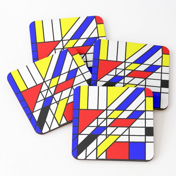 Item preview, Geometrical figures inspired by Kandinsky and Mondrian  designed and sold by hermarartonline.