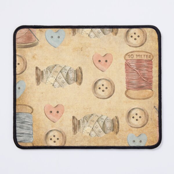 Item preview, Vintage Sewing Artwork Threads and Buttons designed and sold by vintagetimeco.