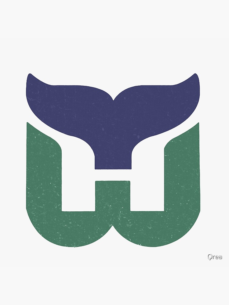 Hartford Whalers No Outline Logo Vintage NHL Retro Hockey 
