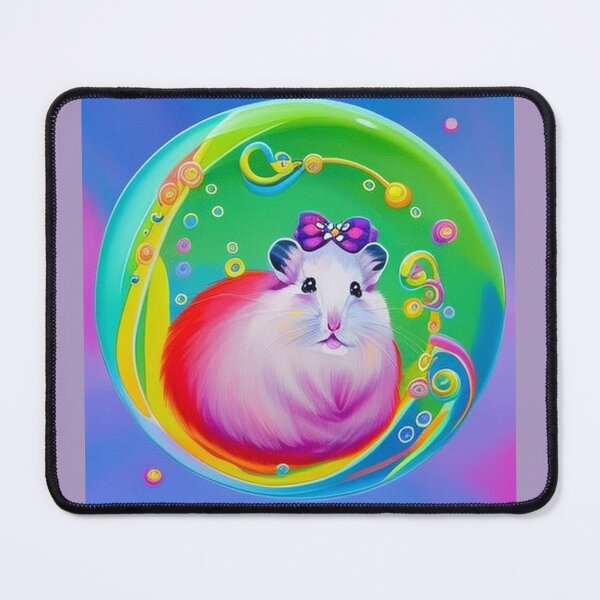 Item preview, Hampster in a rainbow bubble designed and sold by Earth Nature Creations.