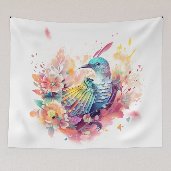 Item preview, colorful arrangement with bird and flower designed and sold by Picture-Art.