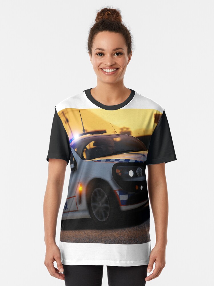 Thumbnail 2 of 5, Graphic T-Shirt, QPS Holden Commodore At Sunset designed and sold by darkmyre.