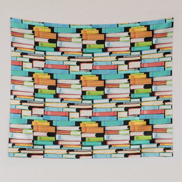 Item preview, Book lover pile of books designed and sold by SamAnnDesigns.
