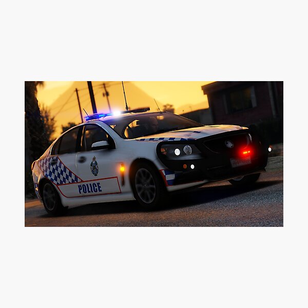 QPS Holden Commodore At Sunset Photographic Print
