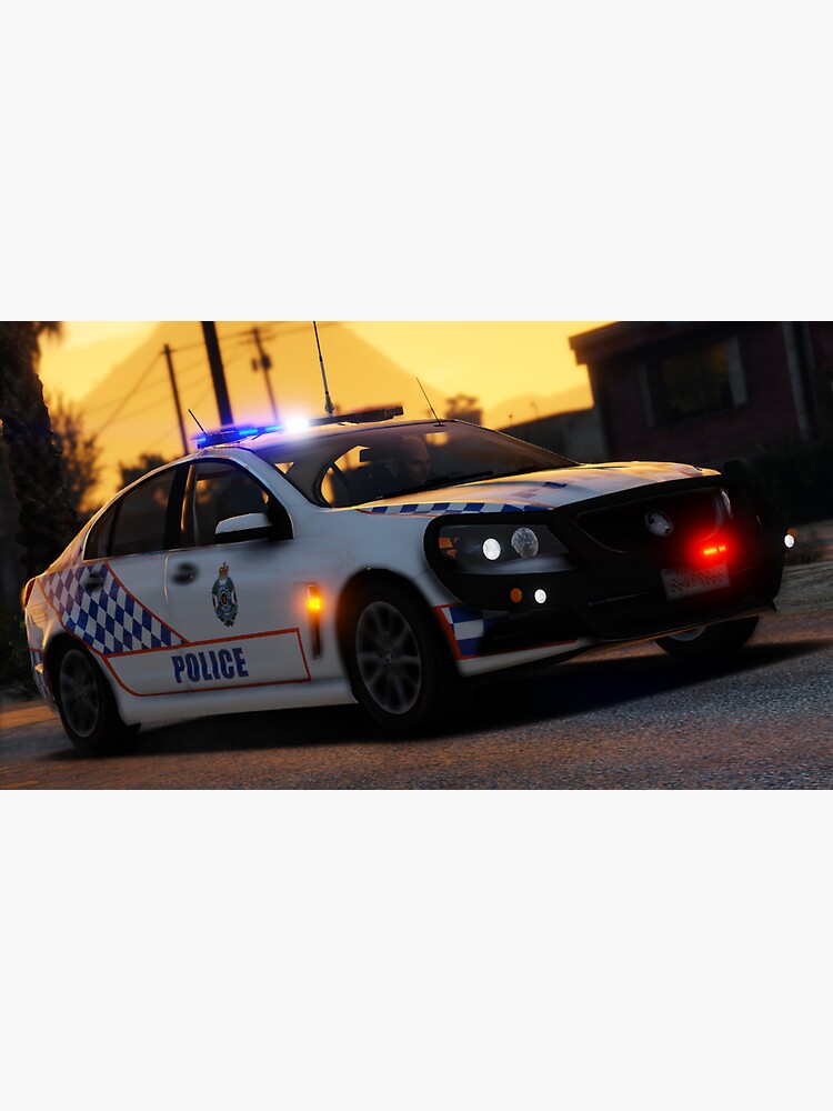 Thumbnail 3 of 3, Sticker, QPS Holden Commodore At Sunset designed and sold by darkmyre.