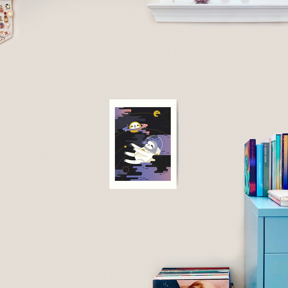 Planet Sloth Art Print