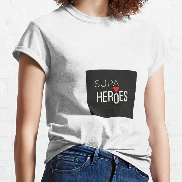 Black Supaheroes Logo Classic T-Shirt