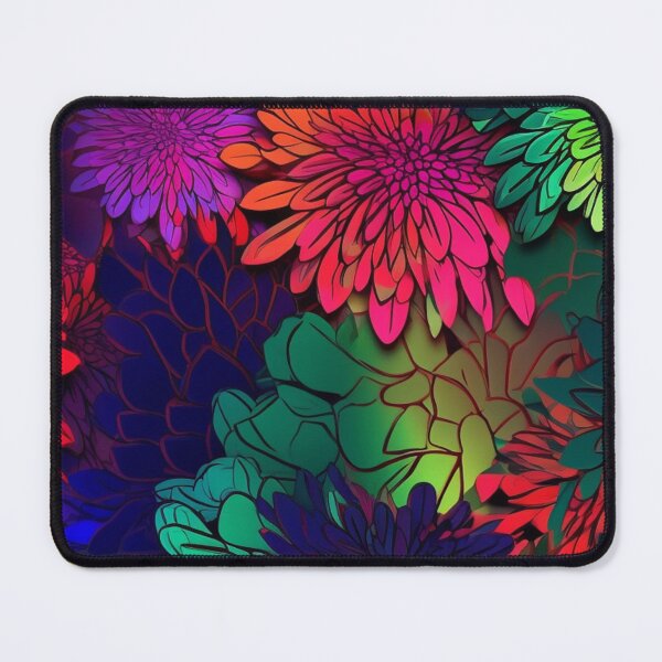 Item preview, Radiant, jewel-tone floral in the Pop Art style designed and sold by AmityJamity.