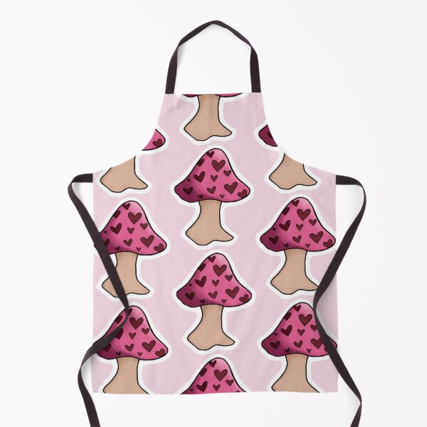 Item preview, mushroom covered in hearts, pink designed and sold by ASTRALEXIA.