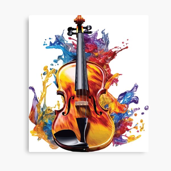Item preview, A Violin with Colorful Water - Life but Vibrant designed and sold by GVRDesign.