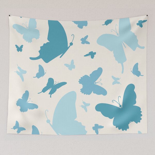 Item preview, Simple blue butterflies designed and sold by l-redfern.