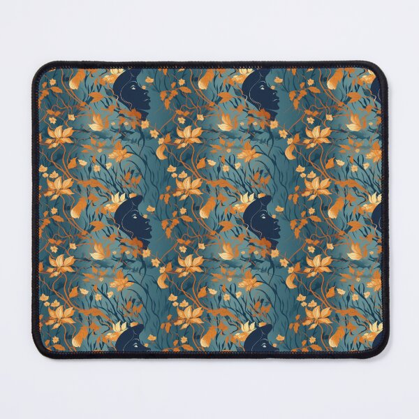 Item preview, Face in the flowers tessellation pattern designed and sold by evanspatterns.