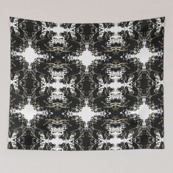 Item preview, Homecoming abstract fluid art black and white designed and sold by chuckletuckle.
