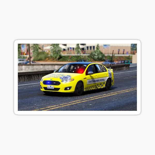 VICPOL Yellow State Highway Patrol Sticker