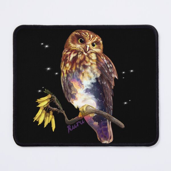 Item preview, Ruru / Morepork - native bird of Aotearoa (New Zealand) designed and sold by Lavinia Knight.