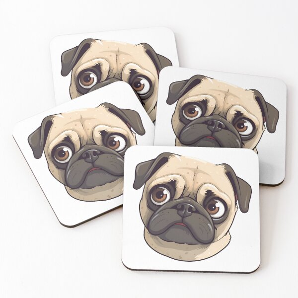 Item preview, super cute pug designed and sold by mydoglove.