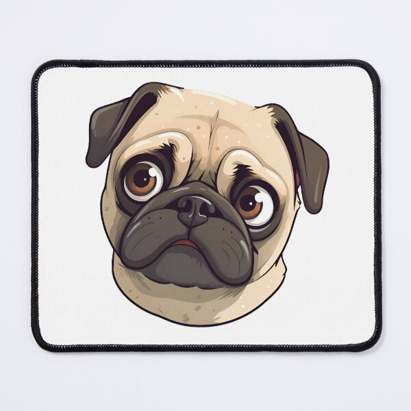 Item preview, super cute pug designed and sold by mydoglove.