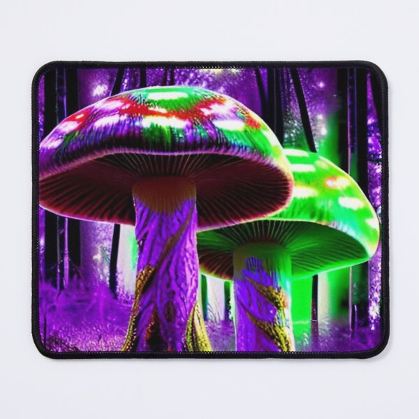 Aperçu de l'œuvre Champignons Blacklight Psilocybine Psytrance 2 créée et vendue par Benito Del Ray.
