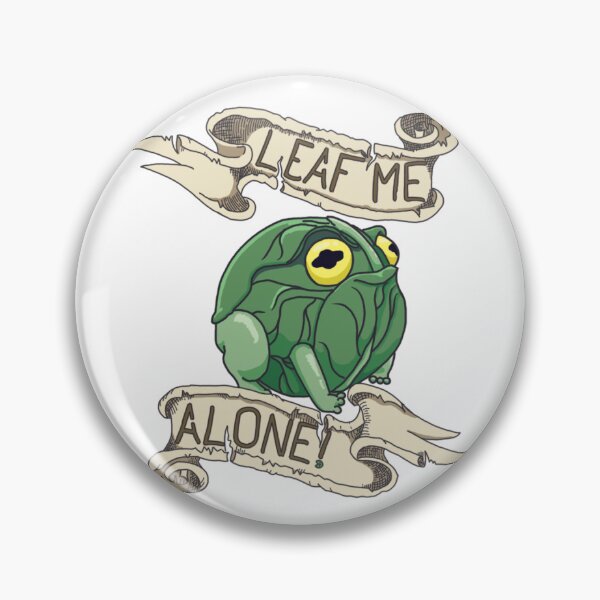 Item preview, Leaf Me Alone Cabbage Frog designed and sold by yelloutmitch.