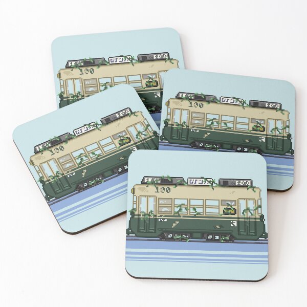 Item preview, Pixel Art Abandoned Tram designed and sold by PixelCarvel.