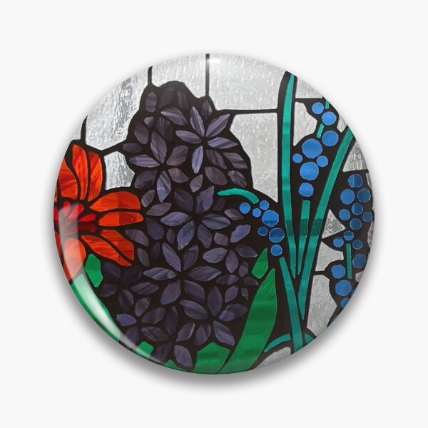 Item preview, Rainbow Floral Stained Glass Mosaic Window designed and sold by MosaicMontage.